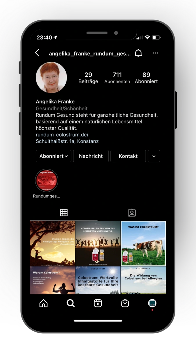 Social Media Marketing - Rundum Colostrum Konstanz