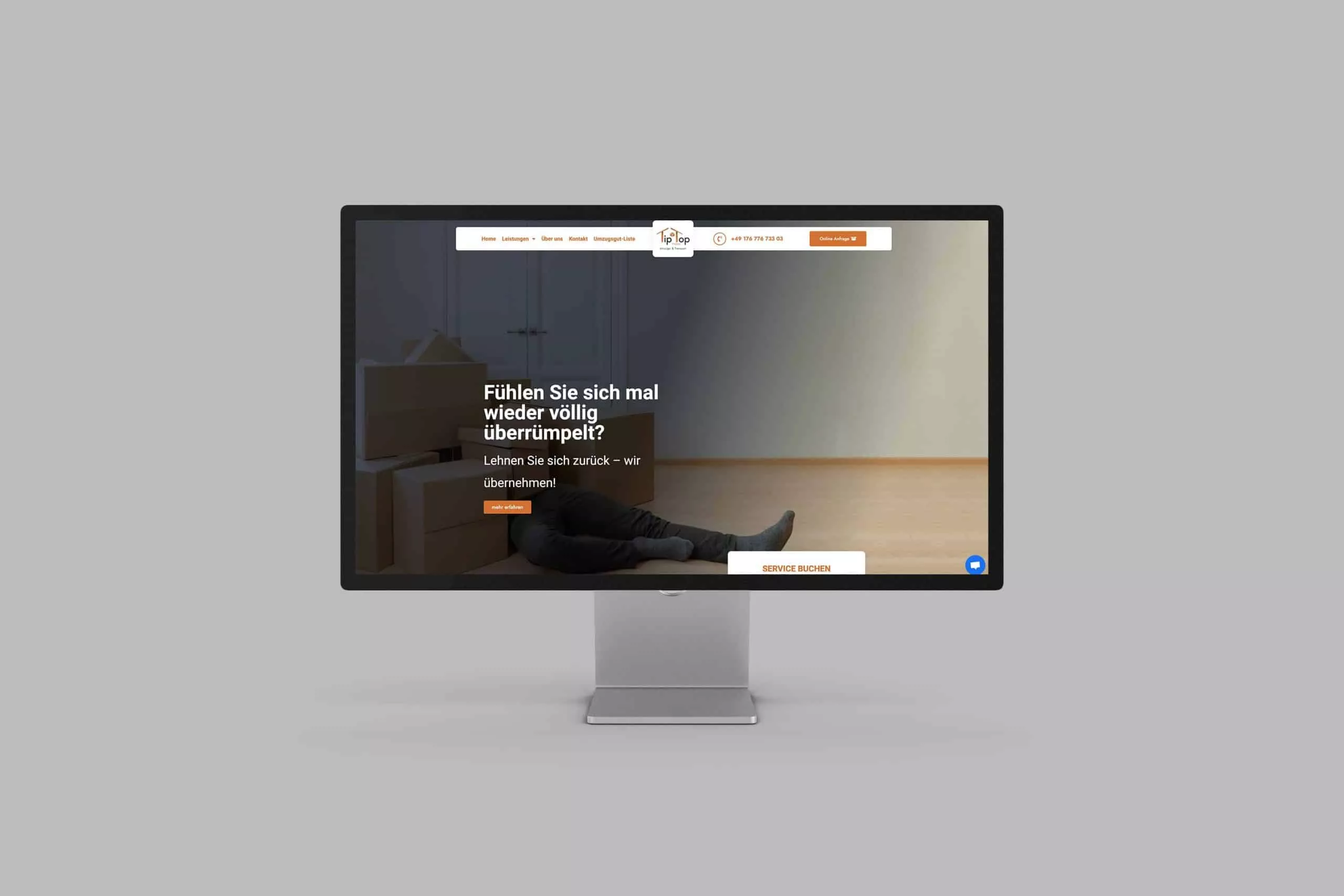 Webdesign- und SEO-Strategie für Umzugsunternehmen (TipTop Move Konstanz) von LEOSA